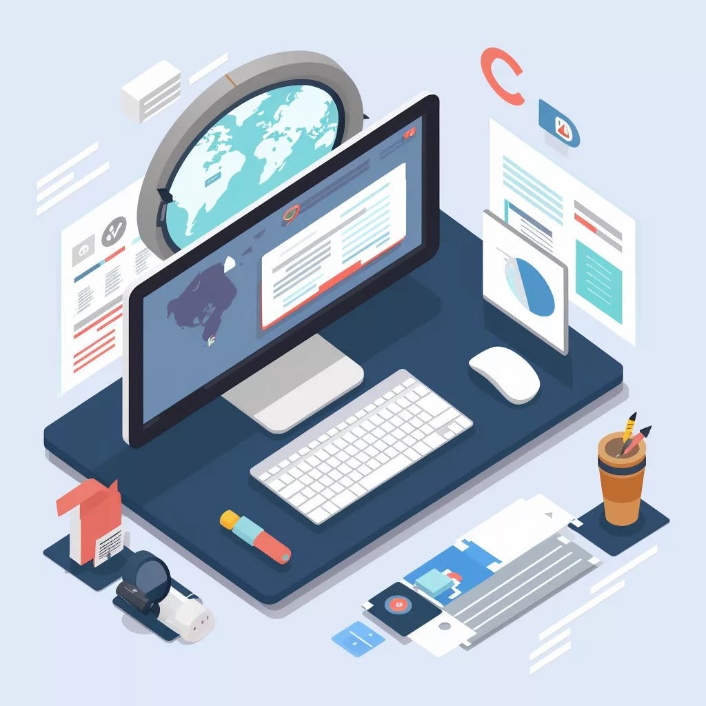 Image representing the importance of web design in digital marketing